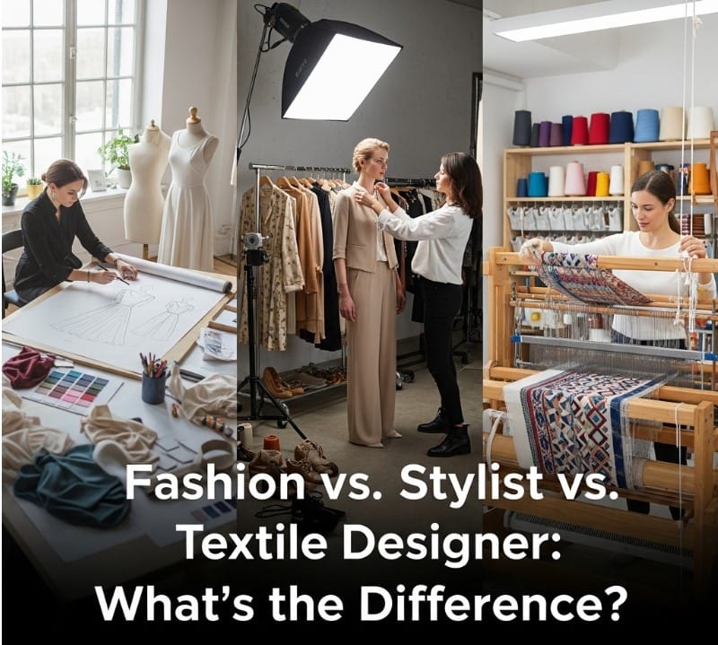 fashion stylist textile designer difference